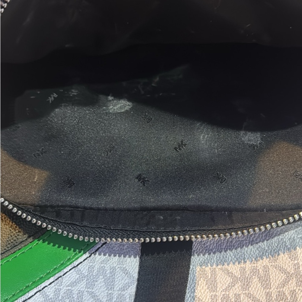 Michael Kors Coopers Black and Green Men's Backpack - Picture 5 of 5